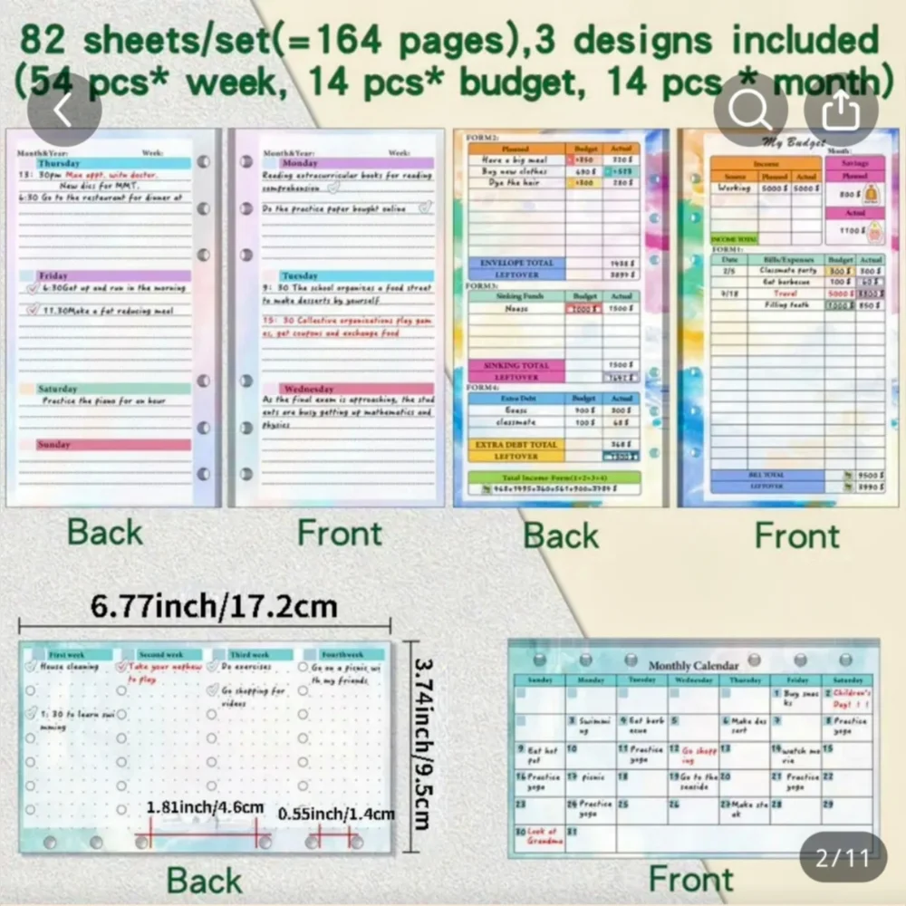 New Unused Budget Challenge Planner
